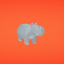 hippo verschiedene 3d print model - Mito3D