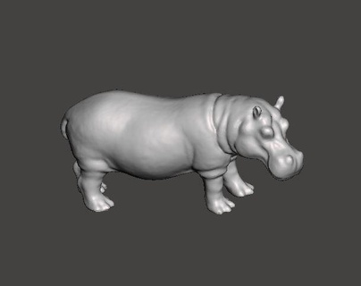 hippo hippopotamus safari animal river sale model village 3d print model - Mito3D