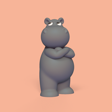 hippo crossed arms 3d print model - Mito3D