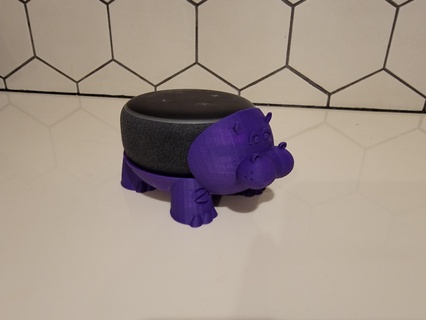 hipopótamo soporte eco punto 3rd gen alexa 3d print model - Mito3D