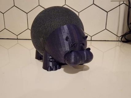 hippo holder echo dot 4th 5th gen sphere style Home 3d print model - Mito3D