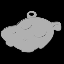 hippo ciondolo gioielli animale scagnozzo ippopotamo 3d print model - Mito3D