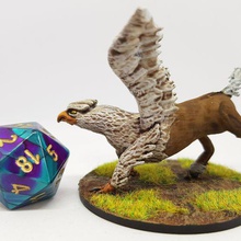 hippogriff hippogryph 28mm tabletop roleplaying art creatures miniature dnd 3d print model - Mito3D