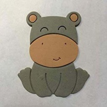hippopotamus various cutter cookie 3d print model - Mito3D