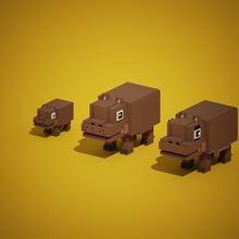 hippopotame animal 3d print model - Mito3D