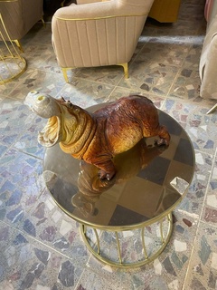 hipopótamo estátua casa escultura 3dstatue tabela 3d print model - Mito3D