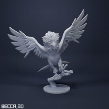 hisui braviary game pokemon legends arceus bird eagle 3d print model - Mito3D