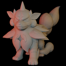 hisuian arcanine Pokemon leggende arceus figura arte statua video gioco videogiochi miniatura scultura fan art poli figurina hisui 3d print model - Mito3D