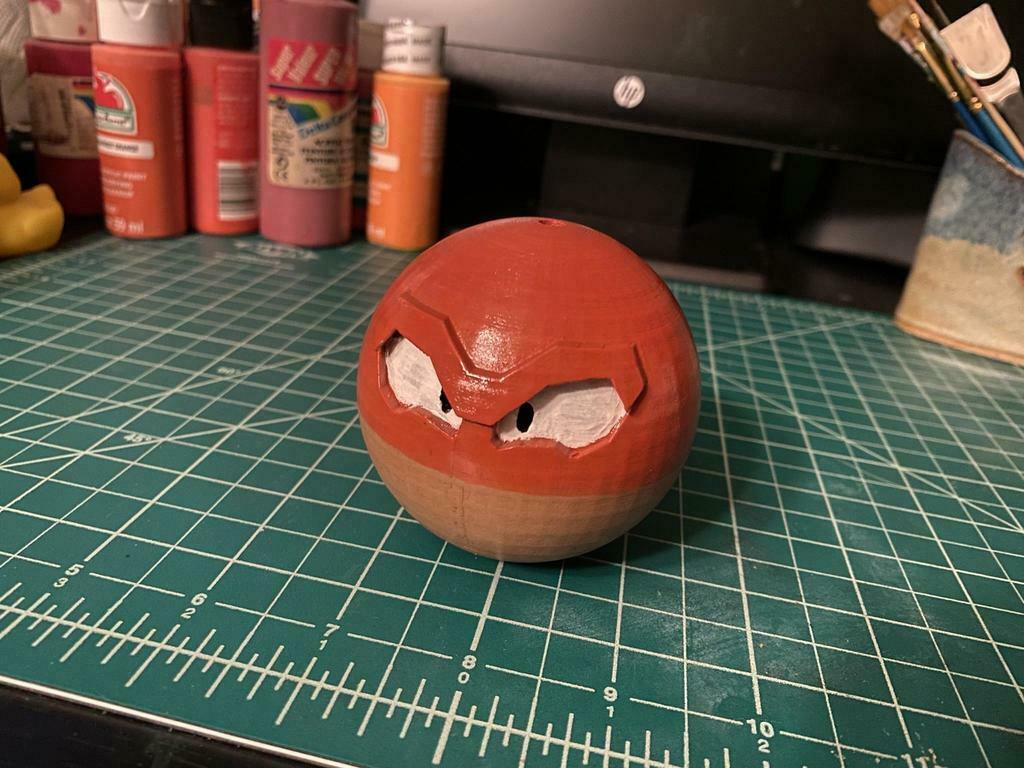 Hisuian Voltorb Rassel Maracas Pokémon Kreaturen Kunst imaginär Legenden Zeichen 3D print model - Mito3D