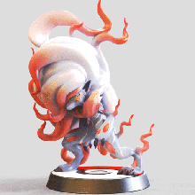 hisuien zoroark ventilateur art pok lun figurine pokemon légendes arceus Jeu fou sol Pokémon évolution fanart nintendo 3d 3d print model - Mito3D