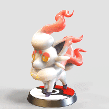hisuien sol ventilateur art pok lun figurine pokemon légendes arceus Jeu Pokémon évolution fanart nintendo 3d 3d print model - Mito3D