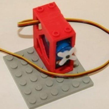 hitec hs-55 micro servo brick side mount verschiedene nützlich motor Ziegel montieren 3d print model - Mito3D