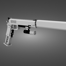 tueur gages pistolet 3d print model - Mito3D