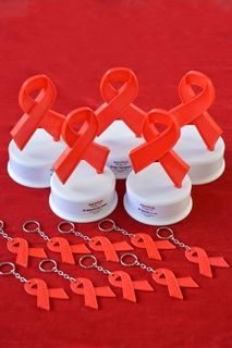 HIV positiv Schleife Aids 3d print model - Mito3D