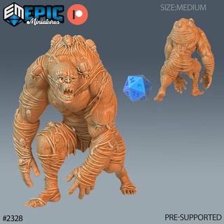 hive controlled zombie dnd miniature tabletop miniatures gaming monster 3d model rpg dndminis stl file epic-miniatures dndminiatures 3dprint 3dminiature printedminis 3dprinting dungeon fantasy roleplaying dragon warrior undead pre-supported 3d print model - Mito3D