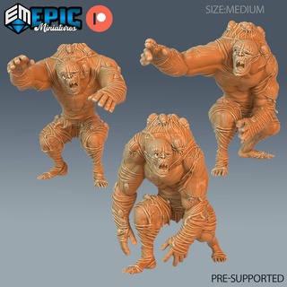 hive controlled zombie set dnd miniature tabletop miniatures gaming monster 3d model rpg dndminis stl file epic-miniatures dndminiatures 3dprint 3dminiature printedminis 3dprinting dungeon fantasy roleplaying dragon warrior undead pre-supported 3d print model - Mito3D