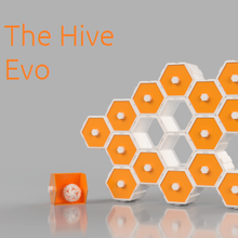 hive evo - modular drawer modular-drawers office home workshop container storage drawers useful organization organizer hexagonal 3d printable hobby decor small parts desk tidy contemporary scifi hexagon interlocking furniture 3d print model - Mito3D