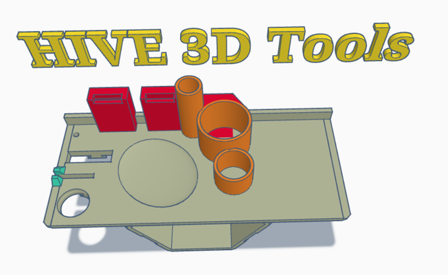 colmena evo herramienta soporte + plano plataforma modular cajón sistema 3d print model - Mito3D