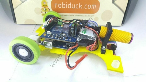 hizli çizgi zleyen robot vdesi hat takipçi şasi 3d print model - Mito3D