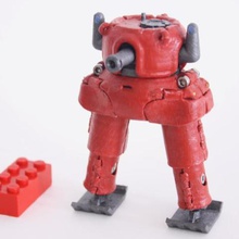 hjalzer tankoped Spiel der Miniatur bot mecha Roboter 3d print model - Mito3D