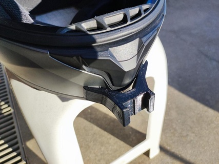 hjc c91 helmet gopro mount accessory adapter motorcycle actioncam camera video 3d print model - Mito3D