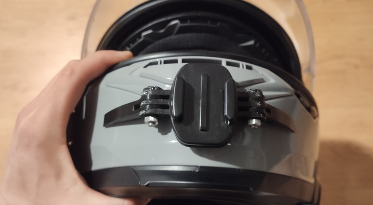 hjc i71 gopro montieren helm kit adapter 3d print model - Mito3D