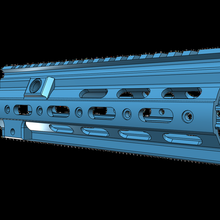 hk-416c airsoft gun handguard game super modular 3d print model - Mito3D