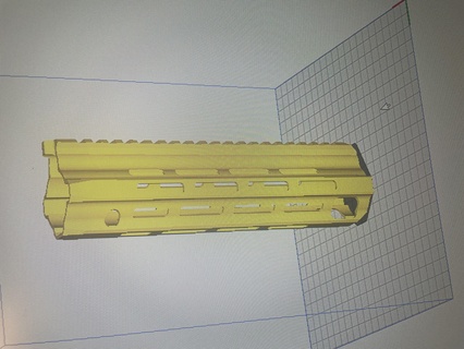hk416 m-lock rail ptw 3d print model - Mito3D