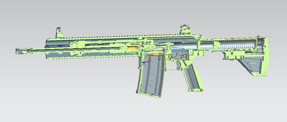 hk417 rifle gun automatic 762 762x51 3d print model - Mito3D