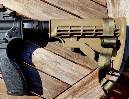 hk 416 22lr buffer tube adapter ar15 rifle pistol 3d print model - Mito3D