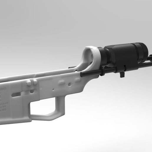 hk 416c Lager verschiedene 416 airsoft Zubehör teilen ar15 buffer tube hk416 iap morphiapp stock 3D print model - Mito3D