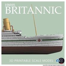 hmhs britannisch Titanic 39 jünger Schwester Schiff Ozean Liner Boot olympisch Weiß Star transatlantisch Harz 1 1250 1000 Rahmen Modell stl rms Wasserfahrzeug wwi 3d print model - Mito3D