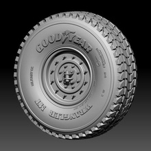 hmmwv humvee wrangler mt wheels 3d print model - Mito3D