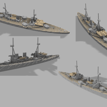 el hms invencible 1 de 2000 juego ww1 buque guerra jutlandia royalan la marina 2400 3000 1200 3d print model - Mito3D