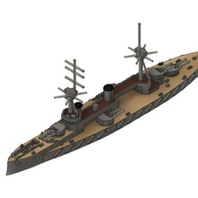 hms neptune 1909 ww1 jutland battleship royal navy warship dreadnought wargame 3d print model - Mito3D