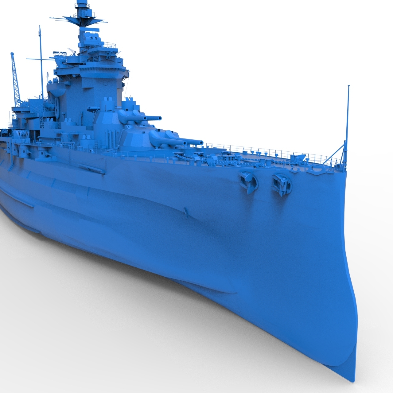 hms trotz 03 Spiel Schlachtschiff andrea königlich Marine Kriegsschiff Boot Schiff 3D print model - Mito3D