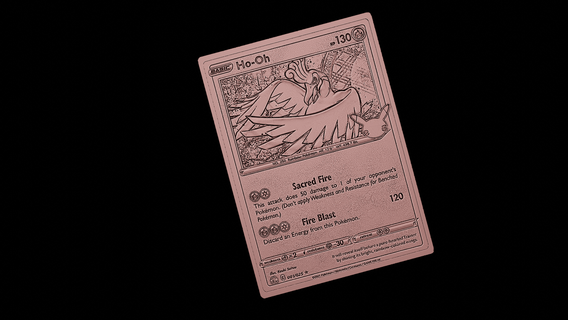 ho oh pokemon tarjeta esculpir alivio Arte animal anime ceniza Pikachu Lugia cuadro pintura 3d print model - Mito3D
