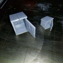 ho & rpg scale west outhouse architecture 28mm frostgrave mordheim scatter terrain buildings structures 3d print model - Mito3D