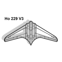 ho 229 v3 wall art game wall art ho 229 229 ww2 luftwaffe aviation jet fighter germany airforce deoration art airplane stealth bomber warthunder 3d print model - Mito3D
