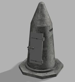 ho bombear abrigo trem escala abrigos anti bomb guerra cartuchos mísseis bunker 3d print model - Mito3D