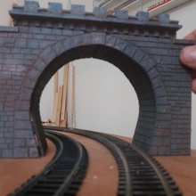 ho do túnel dobro arquitetura escala ferroviária modelagem 3d print model - Mito3D