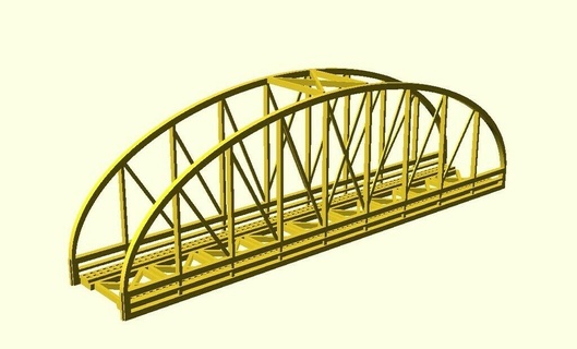 modèle train acier pont v4 jouet Jeu accessoires 3d print model - Mito3D