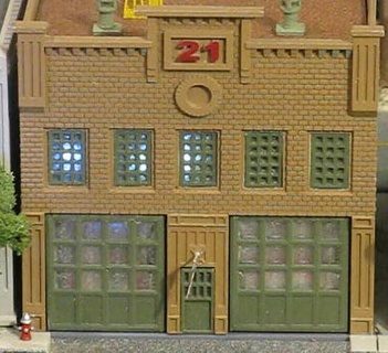 ho scale 2 engine fire station buildings structures achitecture house 3d print model - Mito3D
