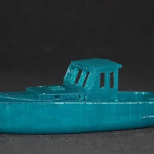 ho scale 30' x 10' maine lobster boat remix game toy accessories model train h0scale h0 3d print model - Mito3D