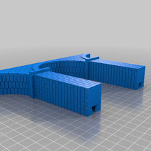 ho escala arqueado Roca puente arquitectura edificios estructuras 3d print model - Mito3D