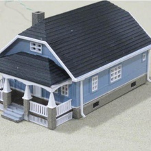 ho escala bungalow arquitetura 3d print model - Mito3D
