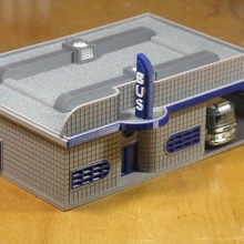 ho scale bus station architecture buildings structures 3d print model - Mito3D