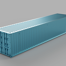 ho scale container 40ft piko-kompatibel Spiel Fahrzeuge Modelleisenbahnen Modell Eisenbahn Modell-Eisenbahn ho-Maßstab 3d print model - Mito3D