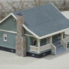 ho escala cottage arquitetura 3d print model - Mito3D