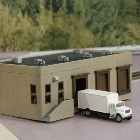 ho scale distribution center architecture 3D print model - Mito3D